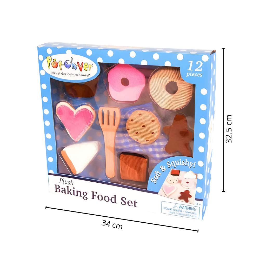 Set de Pastelería Suave y Esponjosa de Tela 12 Piezas