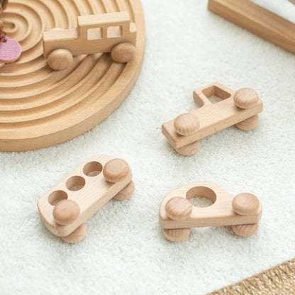 Set Mis Primeros Autitos de Madera