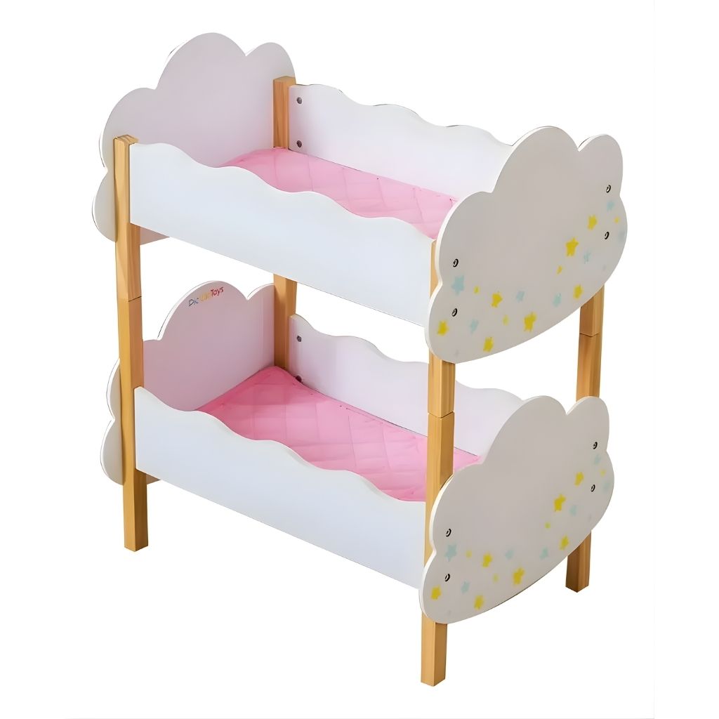 Camita Doble de Nubes para Muñecas