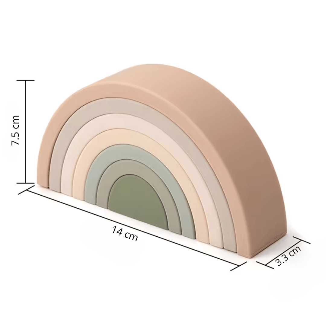 Arcoíris Colores 7 Piezas Silicona