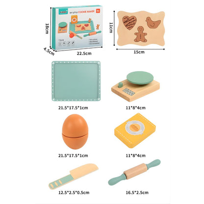 Juego de Galletas de Madera con Accesorios