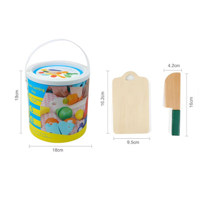 Set de Frutas y Verduras para Cortar con Velcro