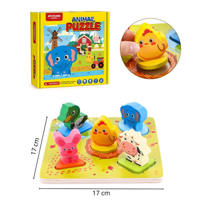 Encaje de Animalitos y Figuras Geométricas