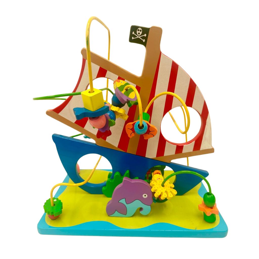 Laberinto de Cuentas XL  Barco Pirata (43×40 cm)