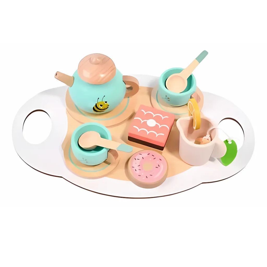 Juego de Té Dulce Abejita de Madera