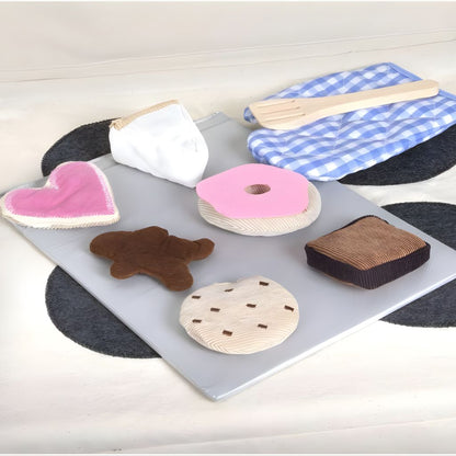 Set de Pastelería Suave y Esponjosa de Tela 12 Piezas