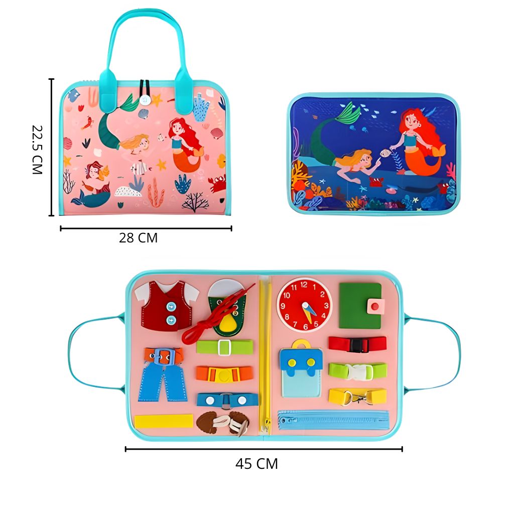 Maletín Sensorial Educativo Sirenas 8 en 1