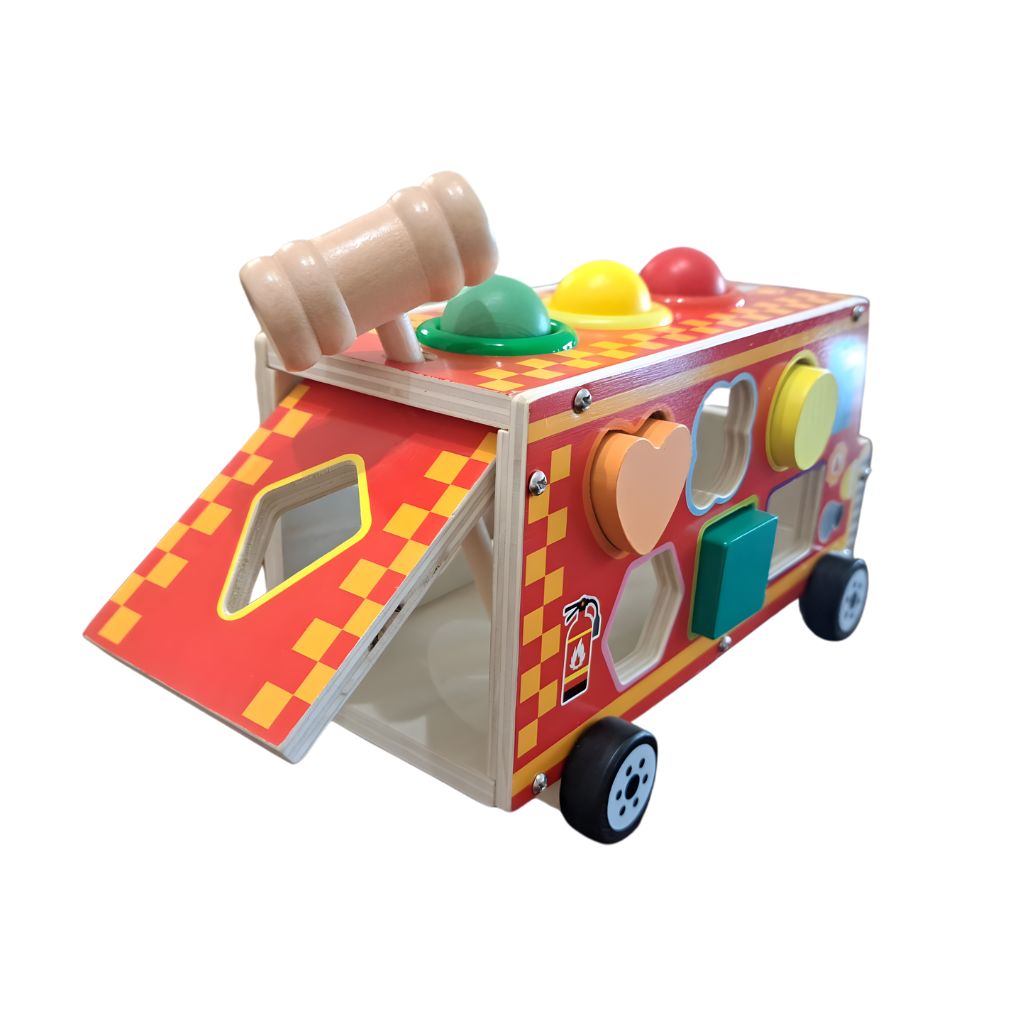 Camión de Bomberos Didáctico de Madera