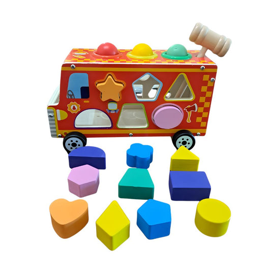 Camión de Bomberos Didáctico de Madera