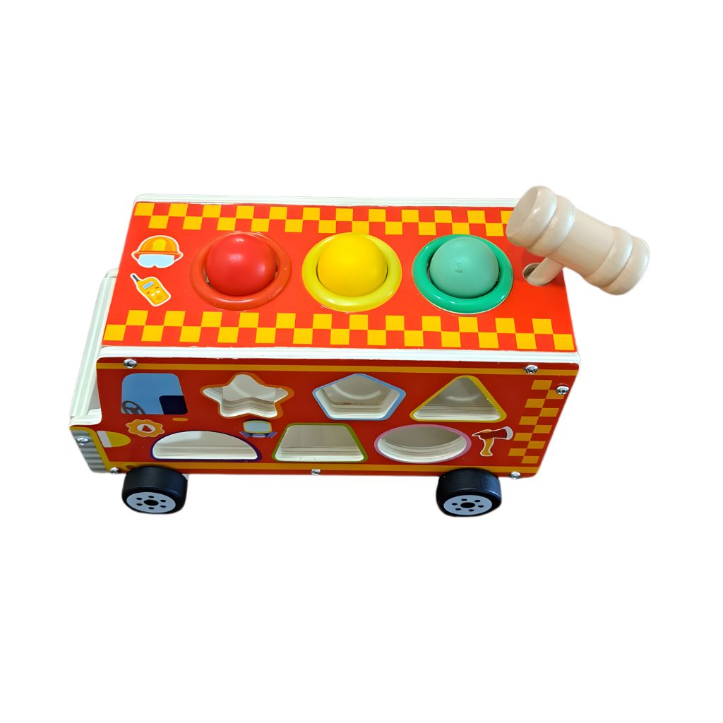 Camión de Bomberos Didáctico de Madera