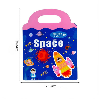 Libro de Stickers Magnéticos Reutilizables Espacio