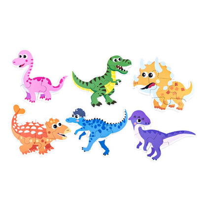 Rompecabezas Dinosaurios en Estuche Metálico