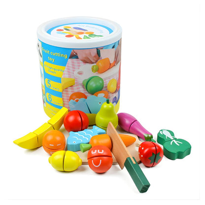 Set de Frutas y Verduras para Cortar con Velcro