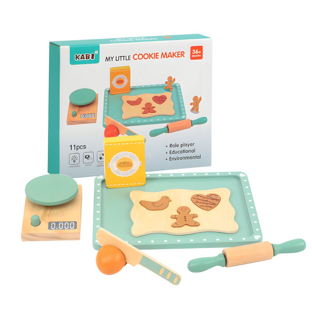 Juego de Galletas de Madera con Accesorios