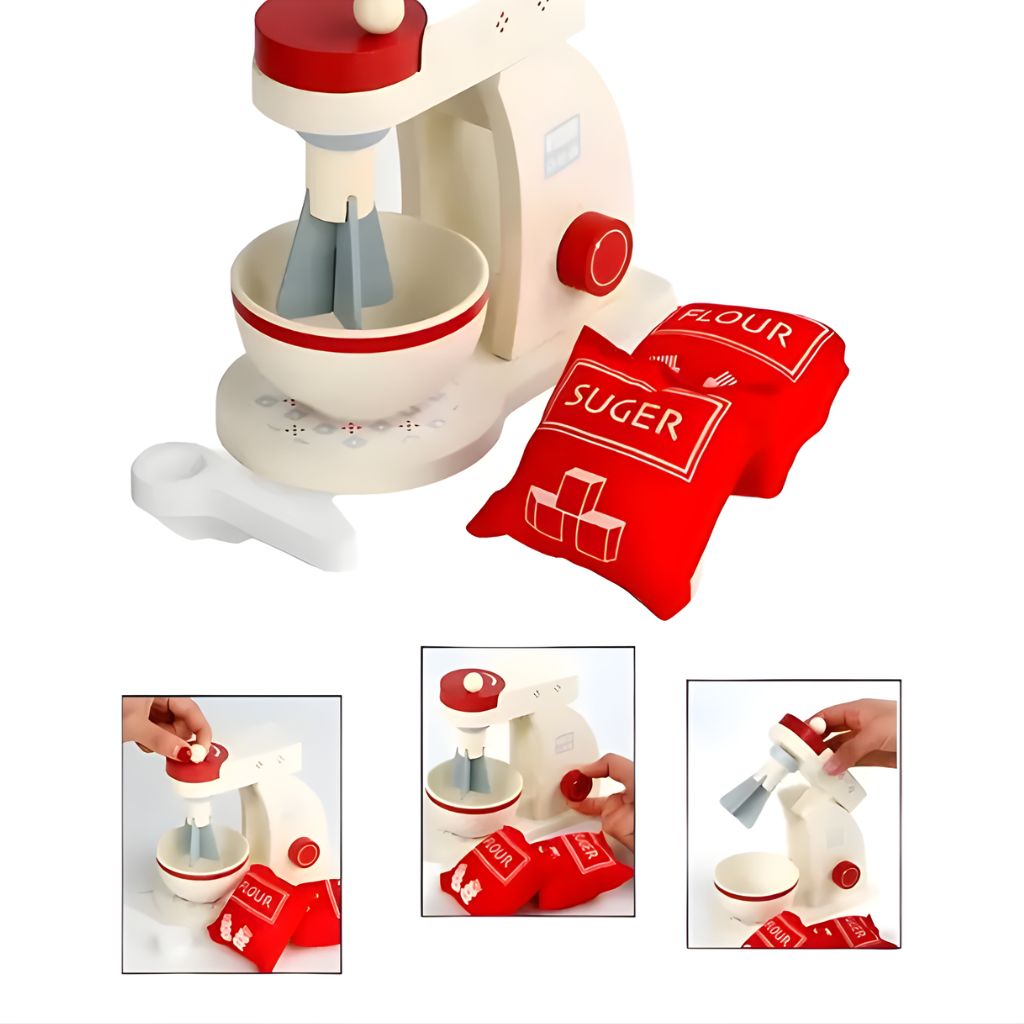 Batidora de Madera – Juego de Cocina