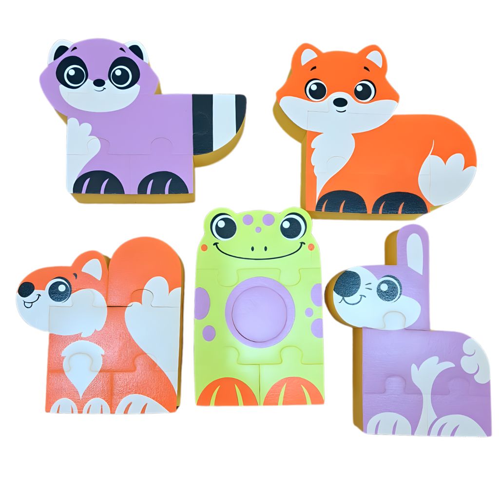 Rompecabezas Animalitos Felices de Goma Eva