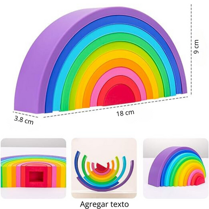 Arcoíris de Colores 10 Piezas Silicona