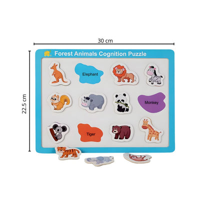 Tablero de Encaje Magnético Animalitos del Bosque