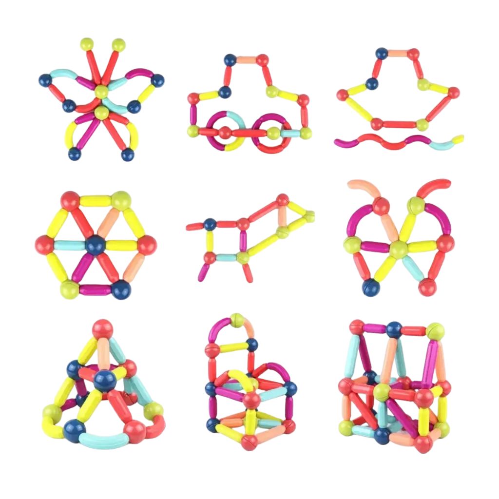 Set de Construcción Magnética 100 Piezas