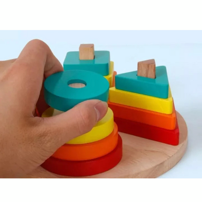 Juego de Encaje de Madera Multicolor