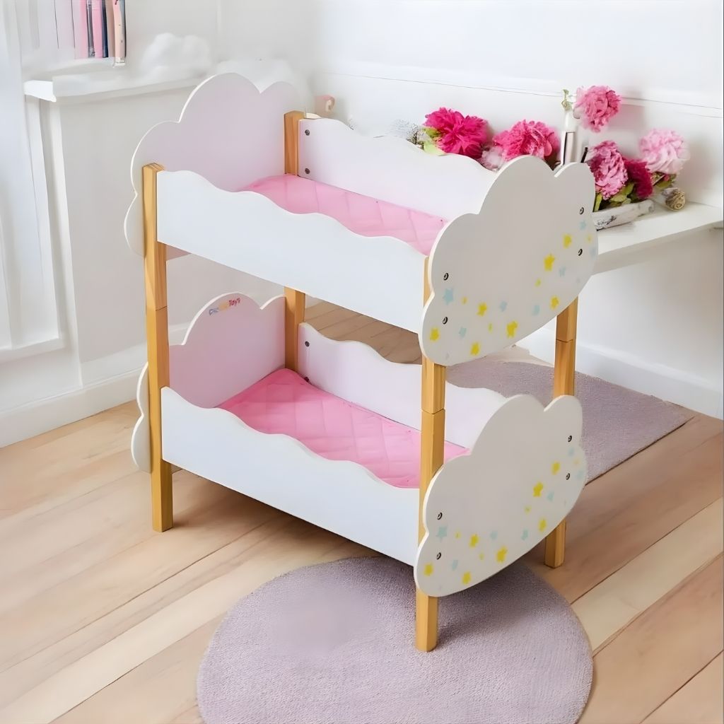 Camita Doble de Nubes para Muñecas