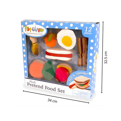 Set de Comiditas Suaves y Esponjosas de Tela 12 Piezas