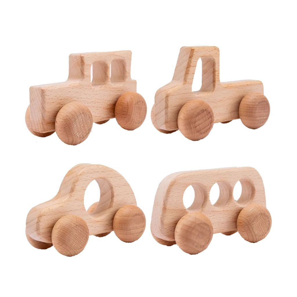 Set Mis Primeros Autitos de Madera