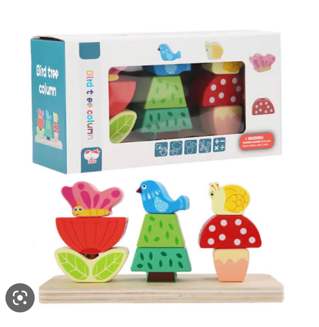 Set Apilable Primavera Mágica de Madera