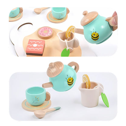 Juego de Té Dulce Abejita de Madera