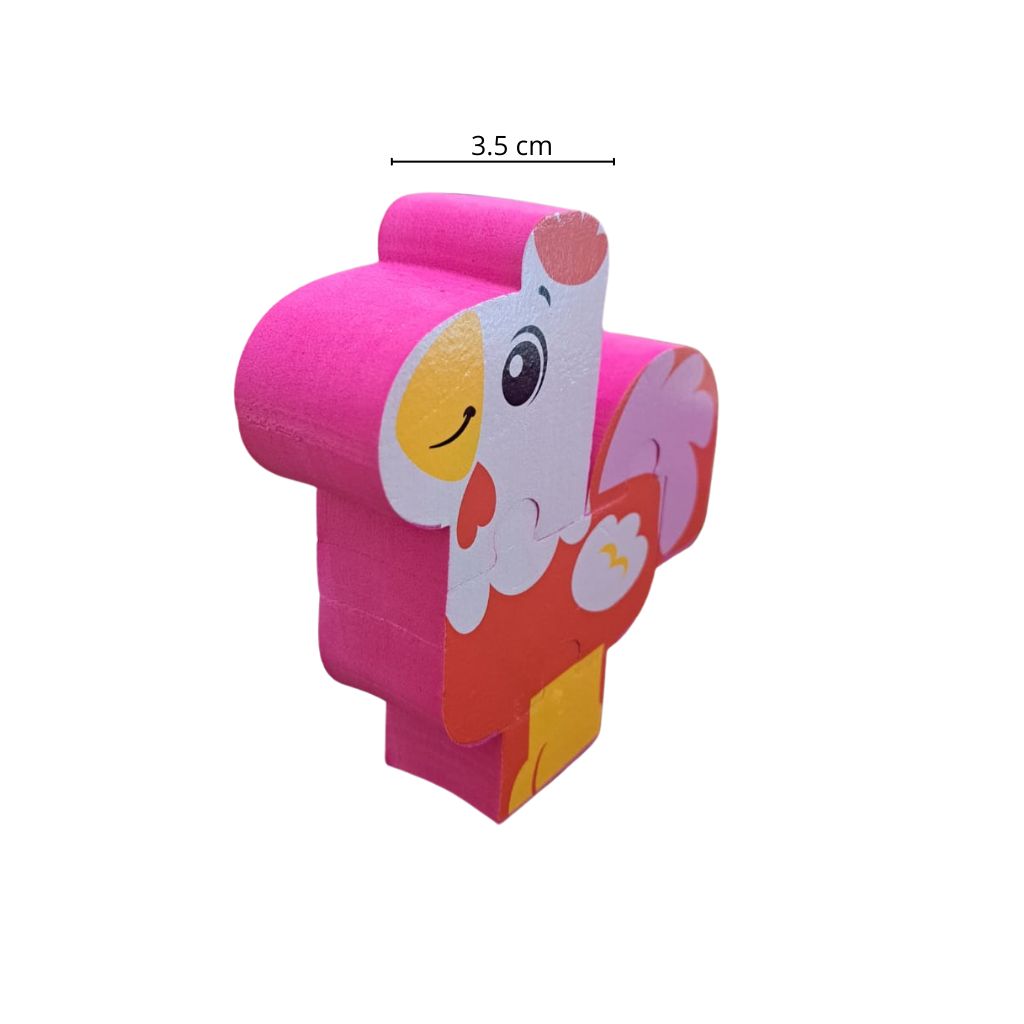 Rompecabezas Animalitos de la Granja de Goma Eva