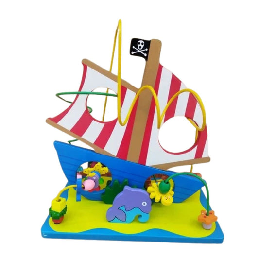 Laberinto de Cuentas XL  Barco Pirata (43×40 cm)