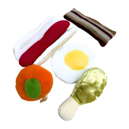 Set de Comiditas Suaves y Esponjosas de Tela 12 Piezas