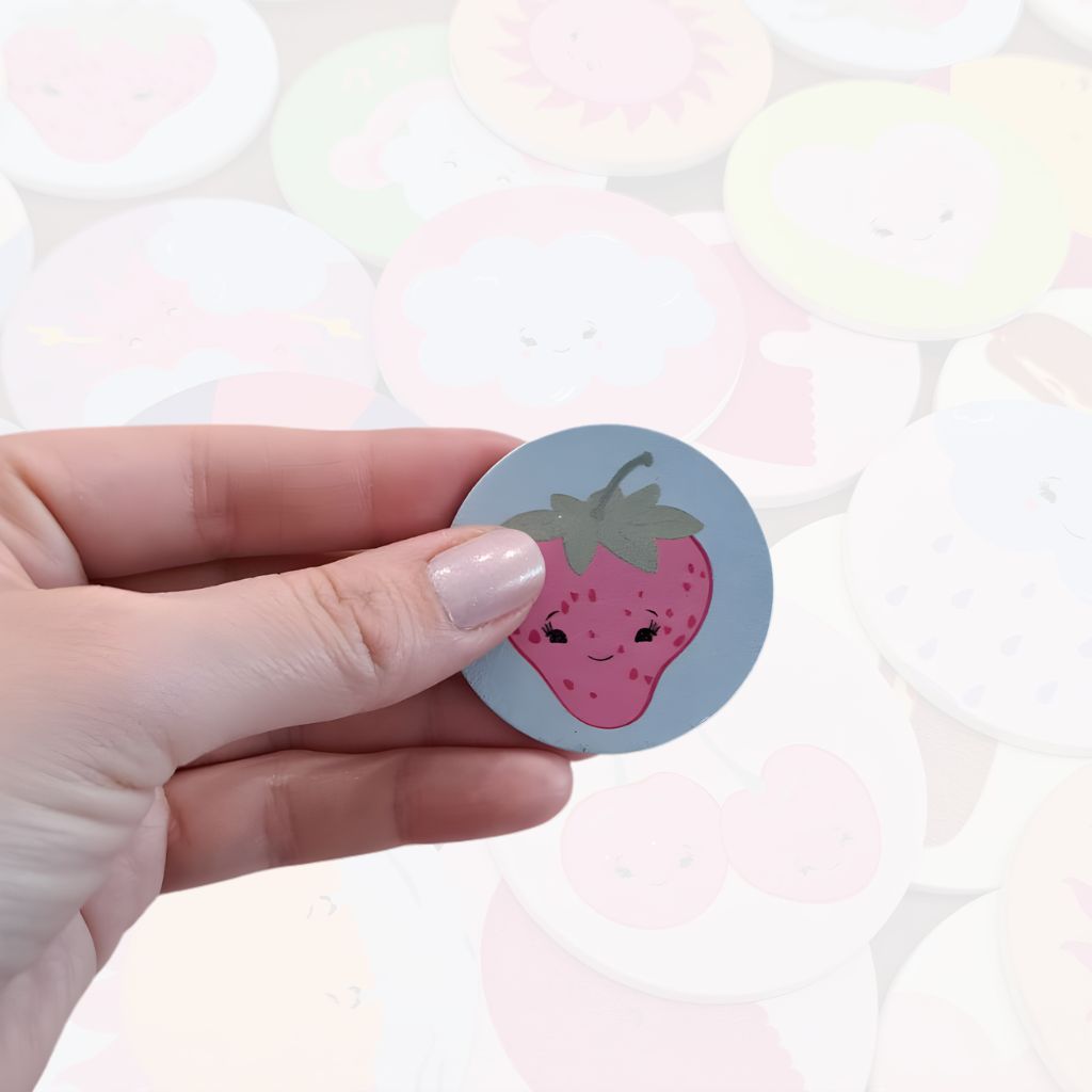 Juego de Memoria de Frutilla con Estuche