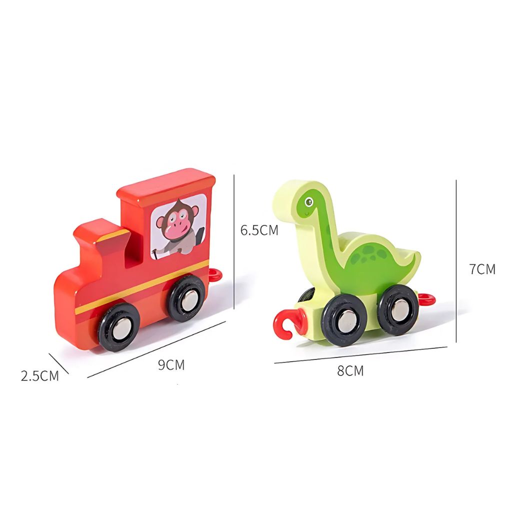 Dino Tren de Encaje y Números