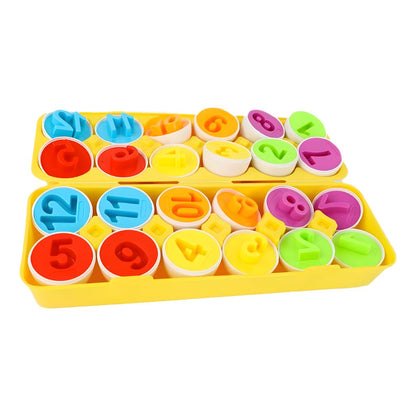 Set de Huevitos Didácticos con Números y Colores