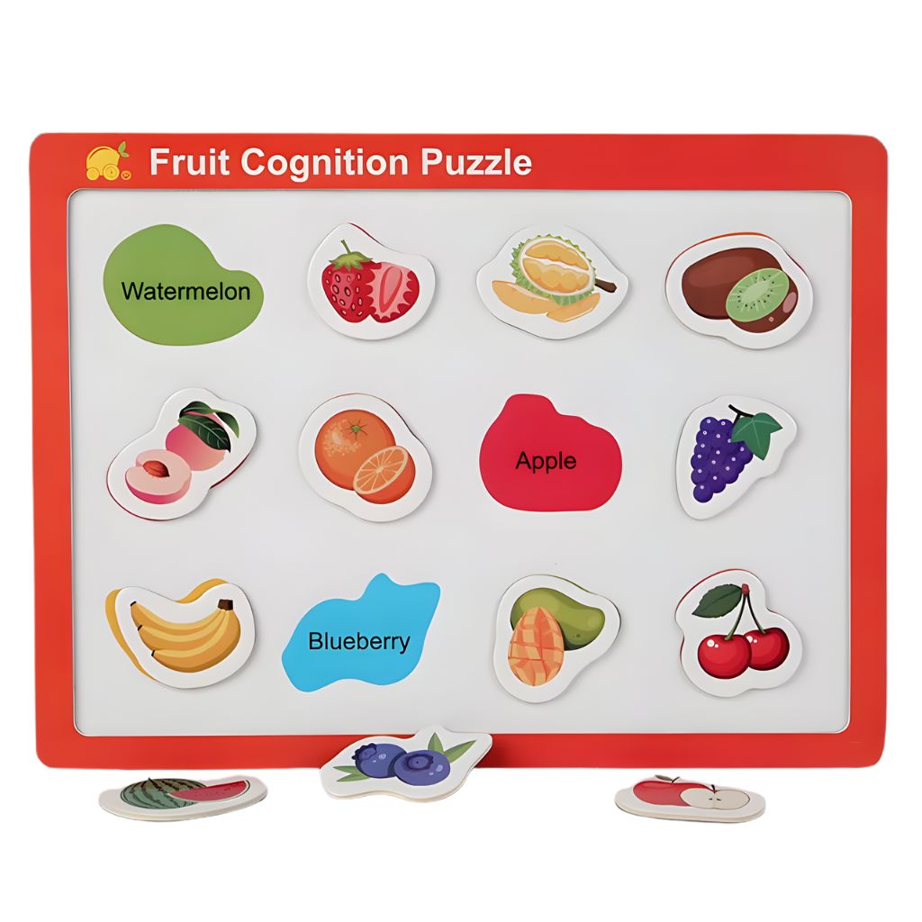 Tablero de Encaje Magnético Frutas