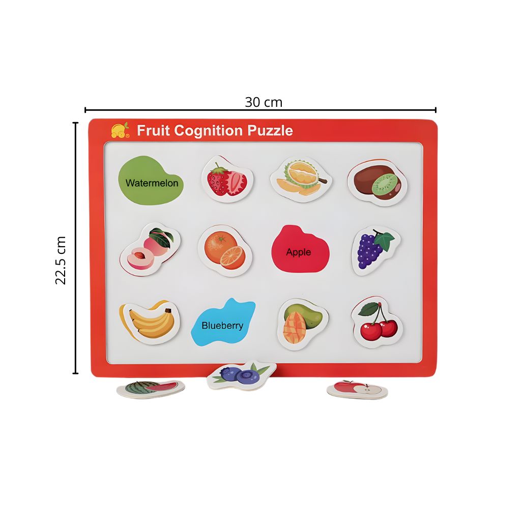 Tablero de Encaje Magnético Frutas