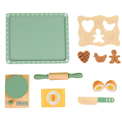 Juego de Galletas de Madera con Accesorios