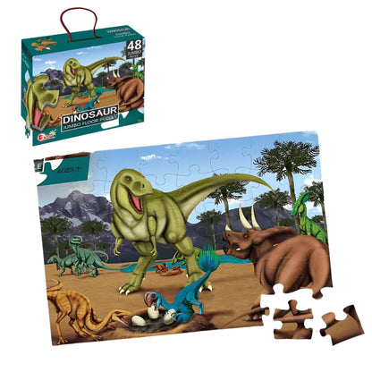 Rompecabezas Jumbo de Dinosaurios 48 Piezas