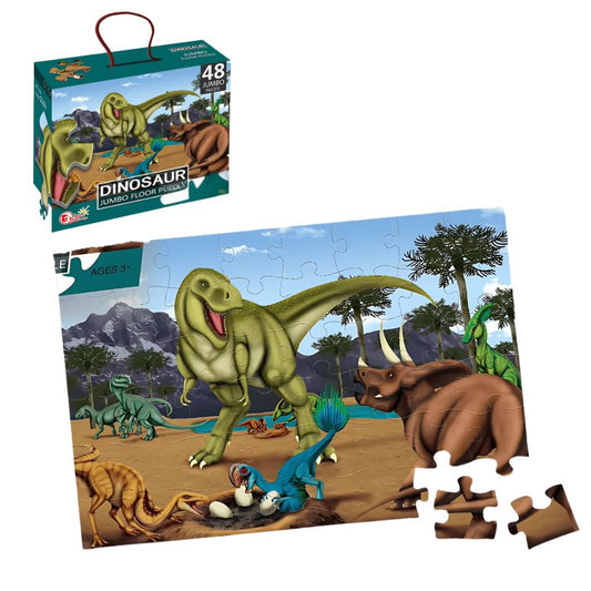 Rompecabezas Jumbo de Dinosaurios 48 Piezas