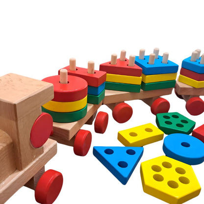 Tren Apilable de Madera
