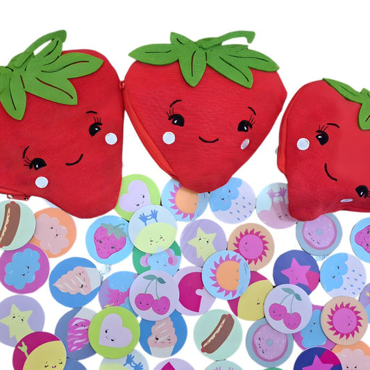 Juego de Memoria de Frutilla con Estuche