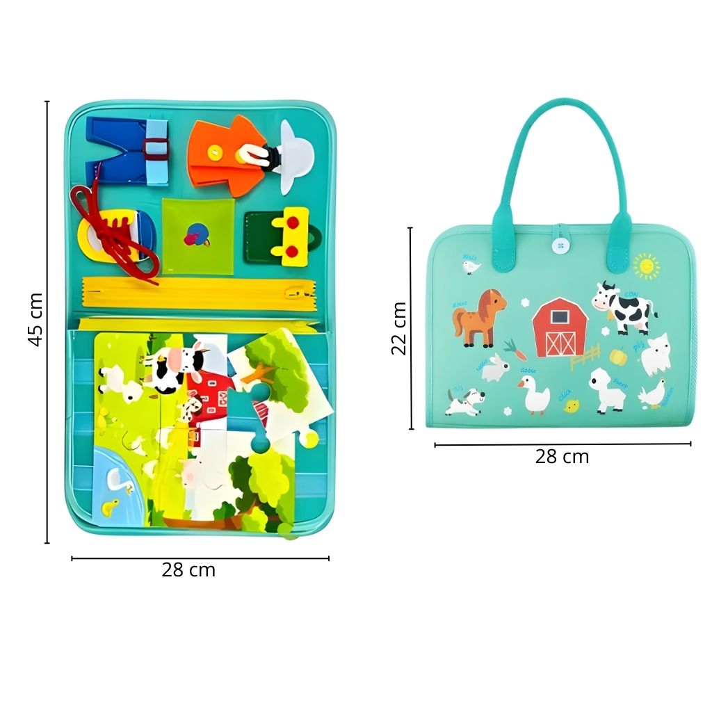 Maletín Sensorial Educativo Granja 4 en 1