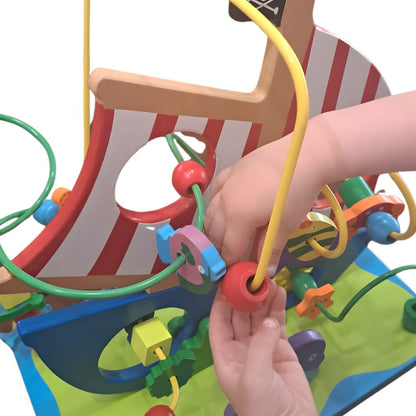 Laberinto de Cuentas XL  Barco Pirata (43×40 cm)