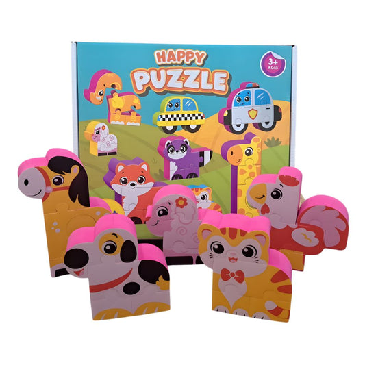 Rompecabezas Animalitos de la Granja de Goma Eva