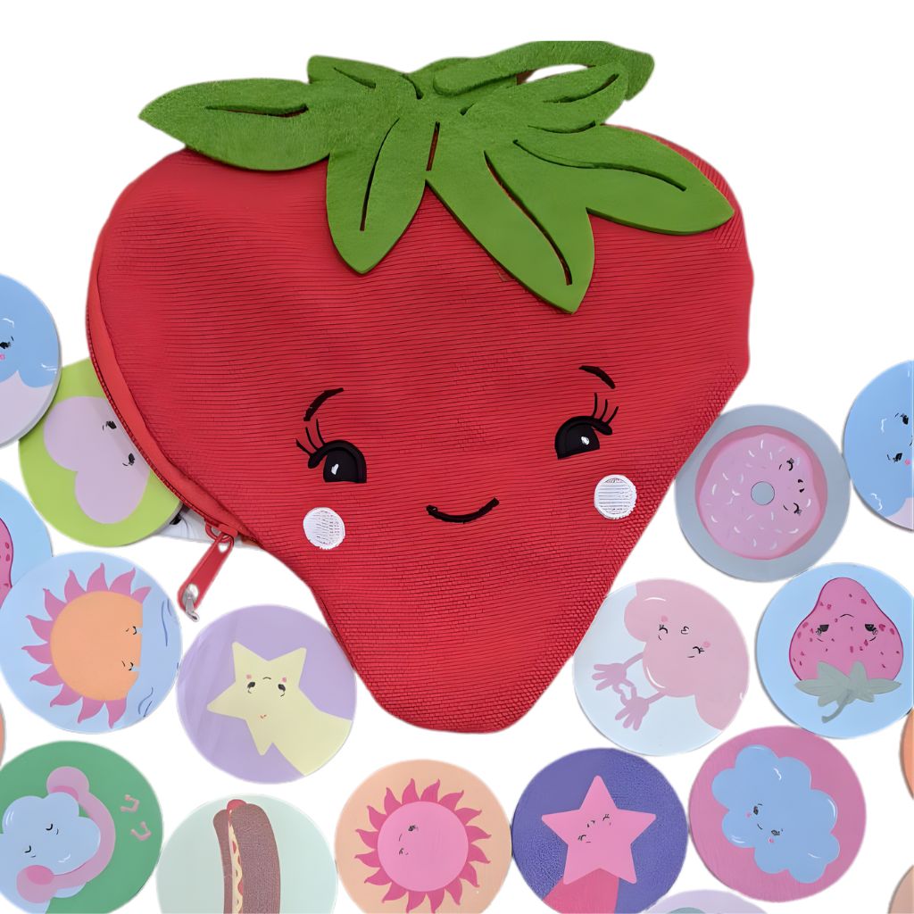 Juego de Memoria de Frutilla con Estuche