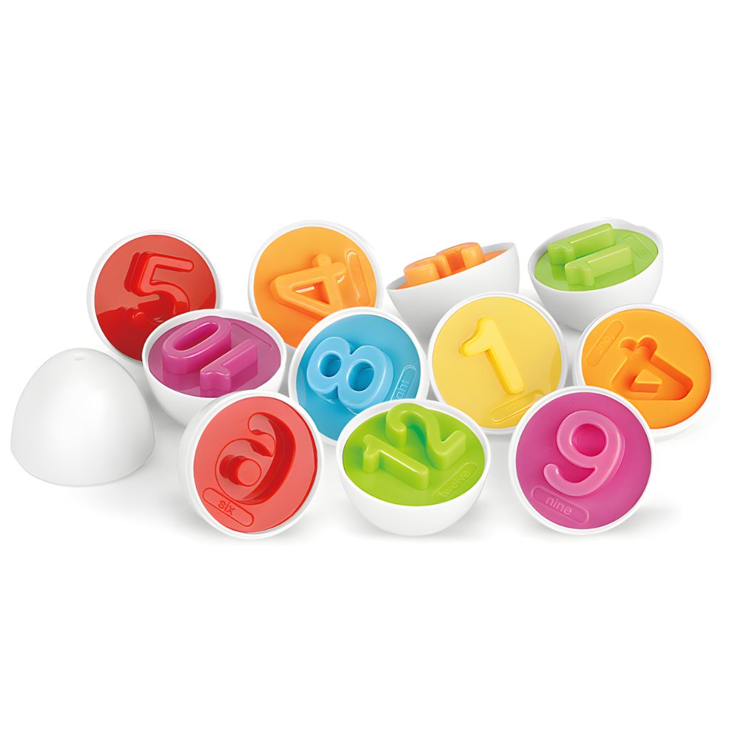 Set de Huevitos Didácticos con Números y Colores