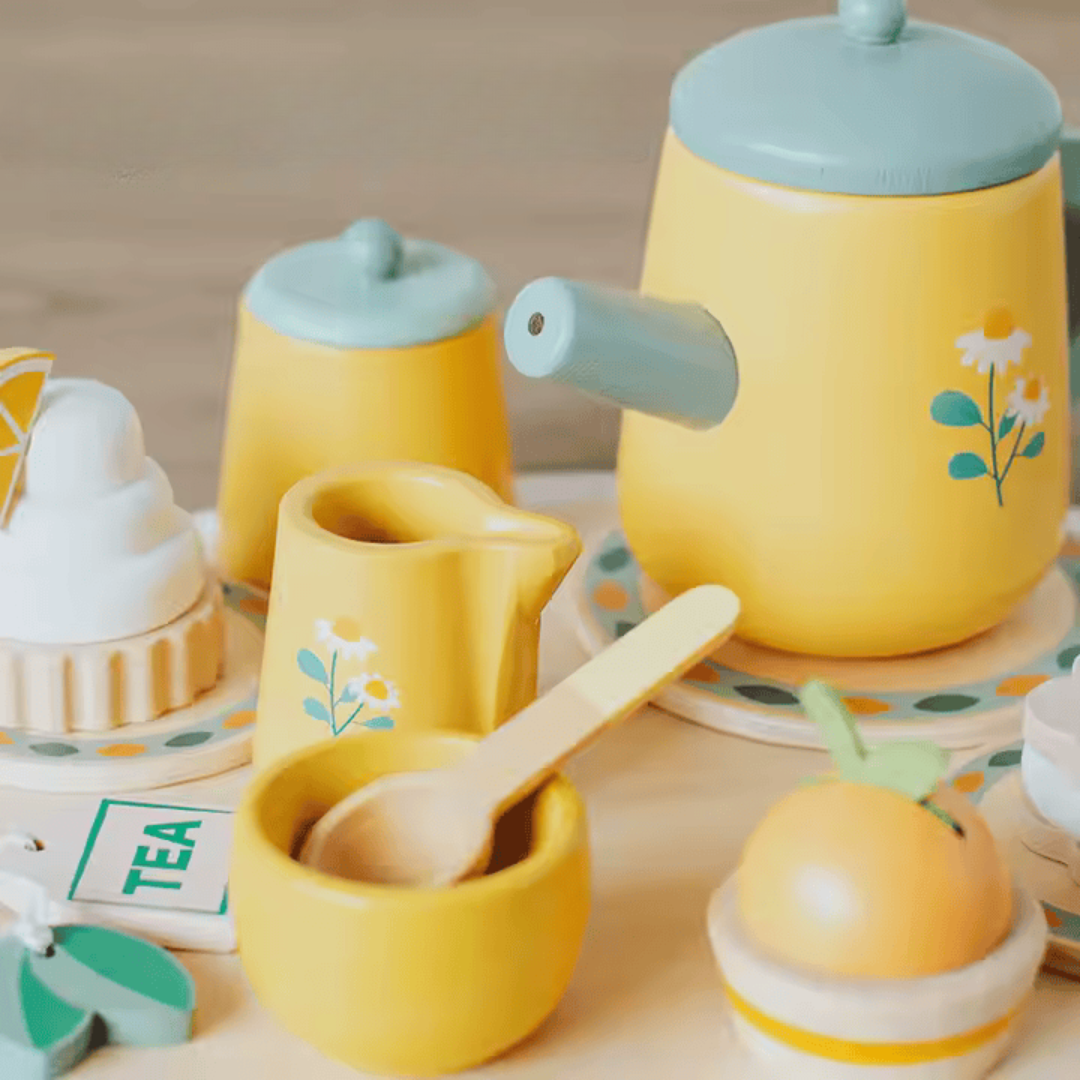 Juego de Té Madera Margarita
