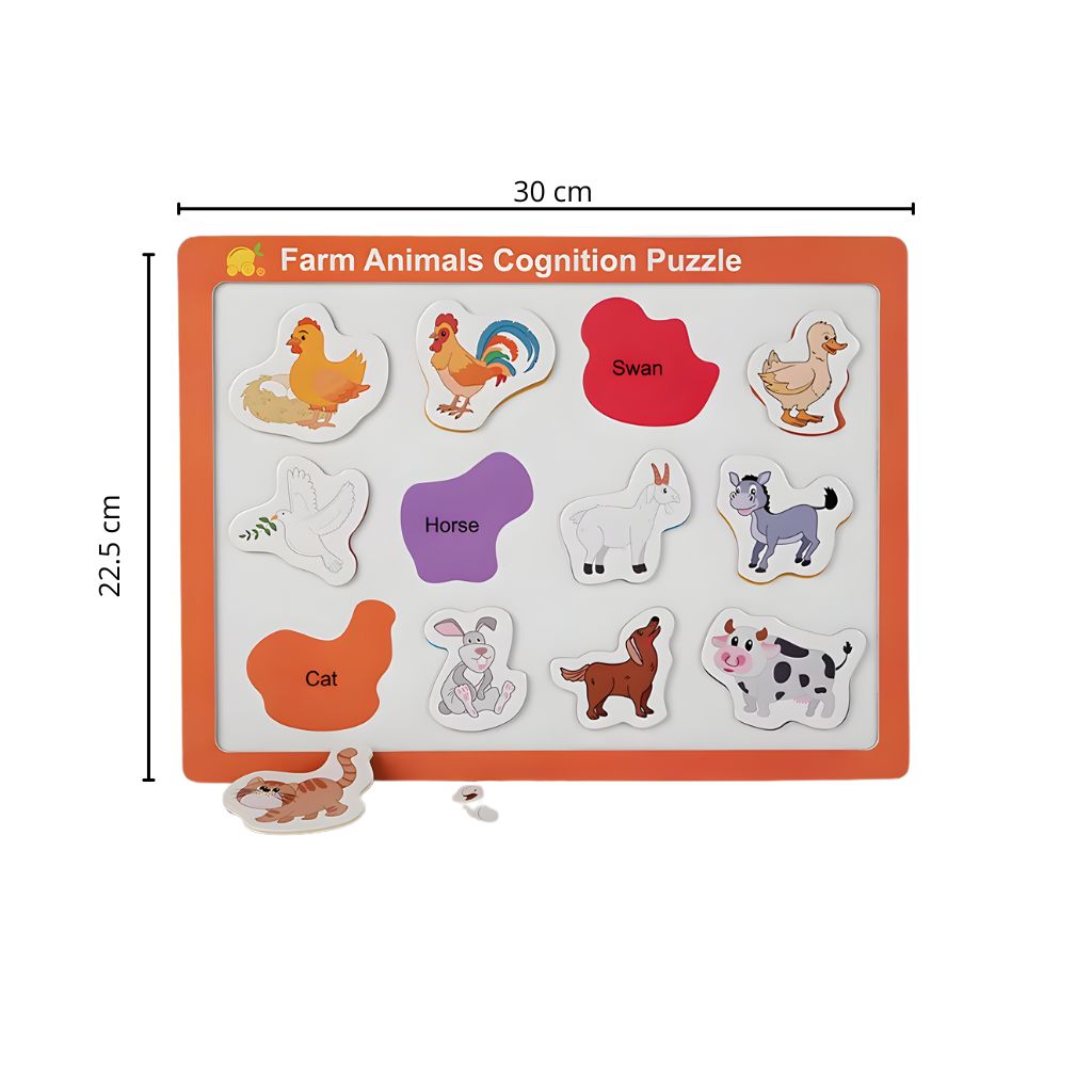 Tablero de Encaje Magnético Animalitos de la Granja