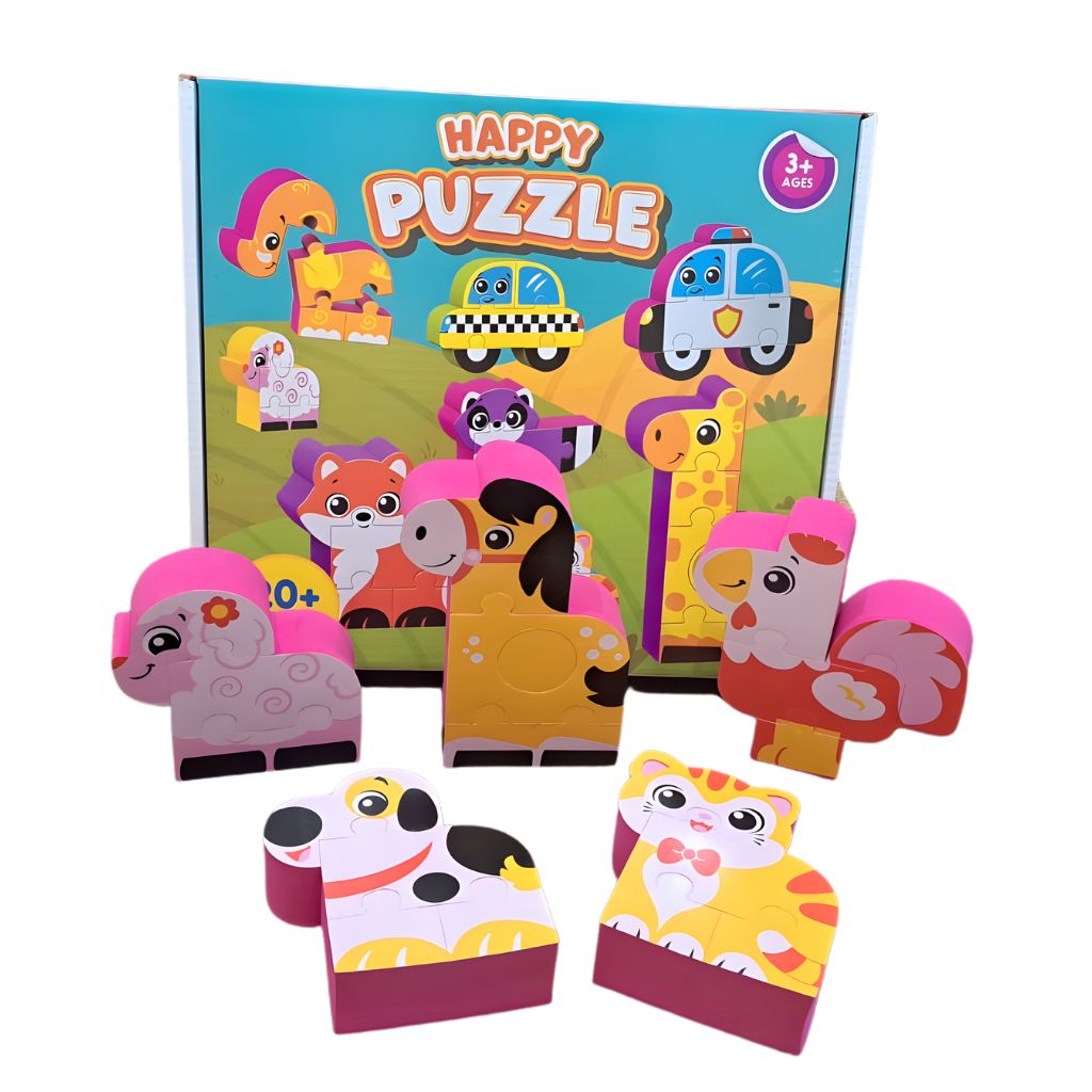 Rompecabezas Animalitos de la Granja de Goma Eva